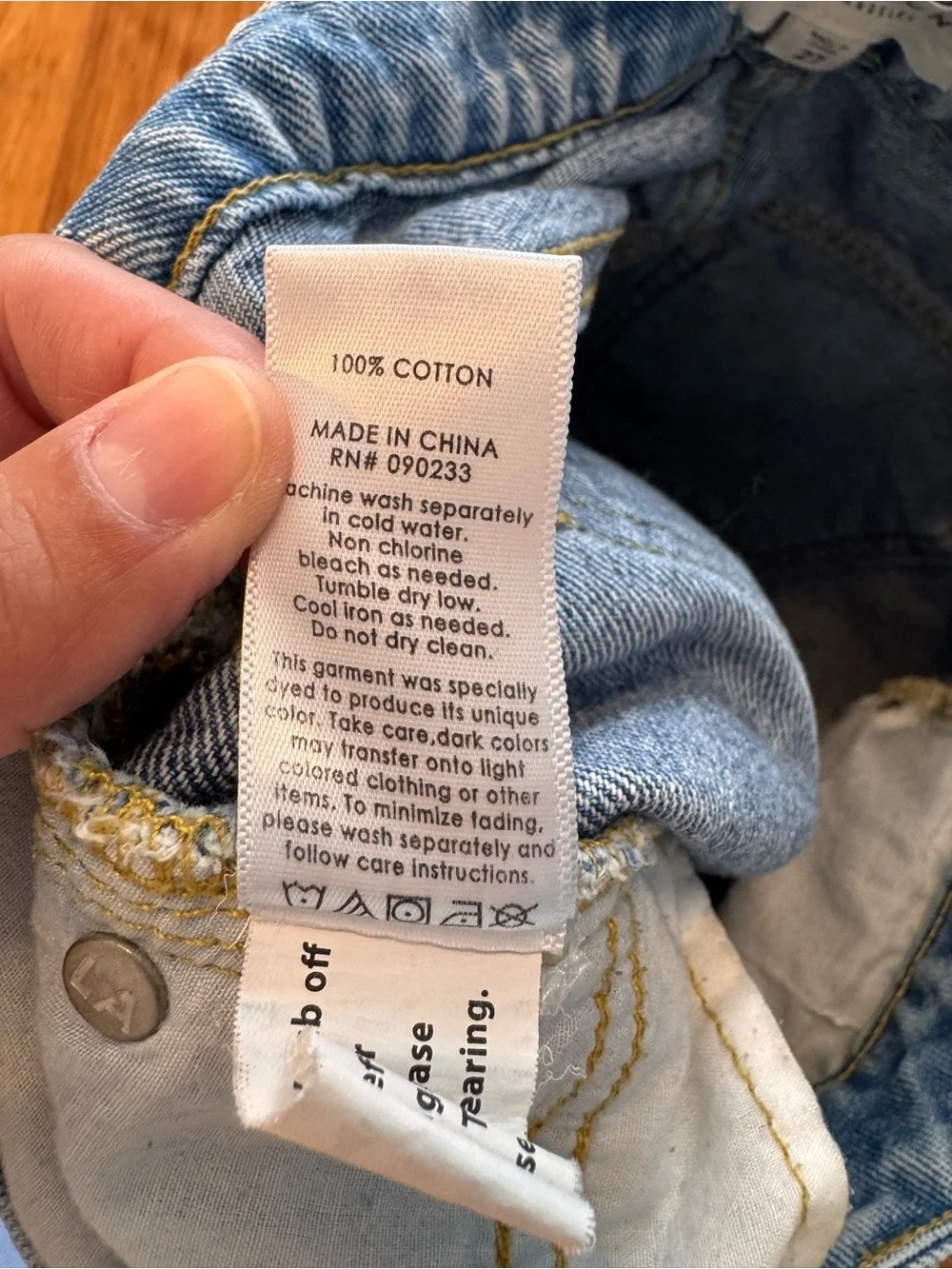 PacSun Two Toned Denim Mini Skirt Women’s 27 Button Front
